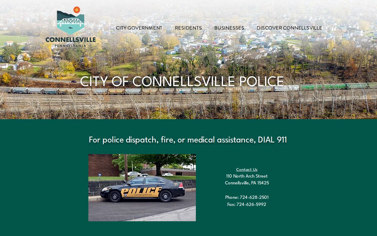Fayette County Connellsville police arrest records source page